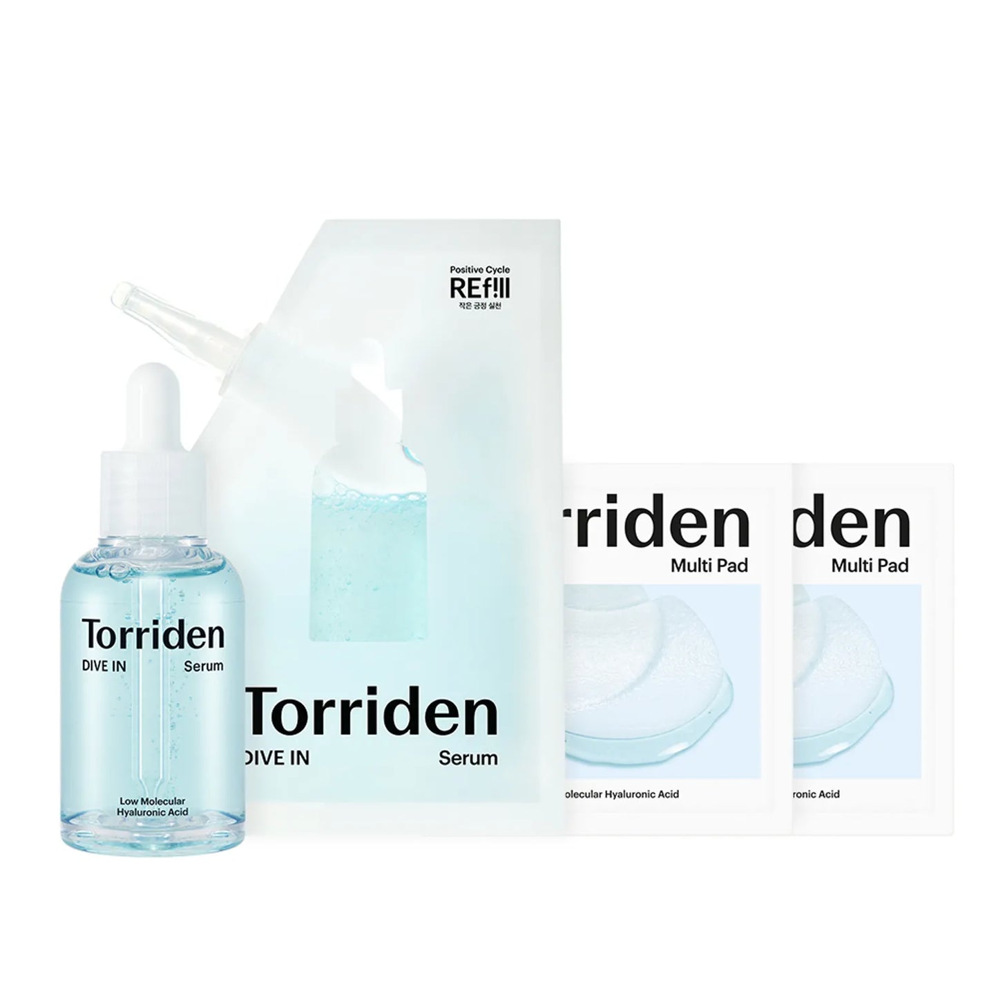 Torriden Dive-In Serum 50ml Set (+Refill 50ml+Multi Pad 20P)